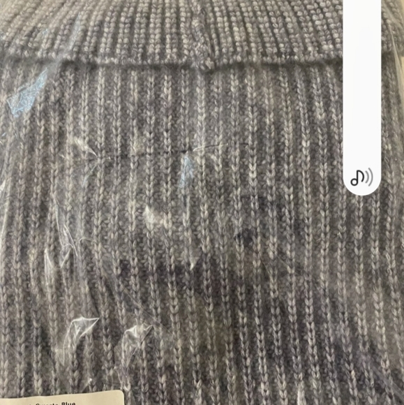 RUBY FINCH SHAKER SWEATER WOMEN'S Large in Medium Gray and Heather's purple. - Picture 7 of 7